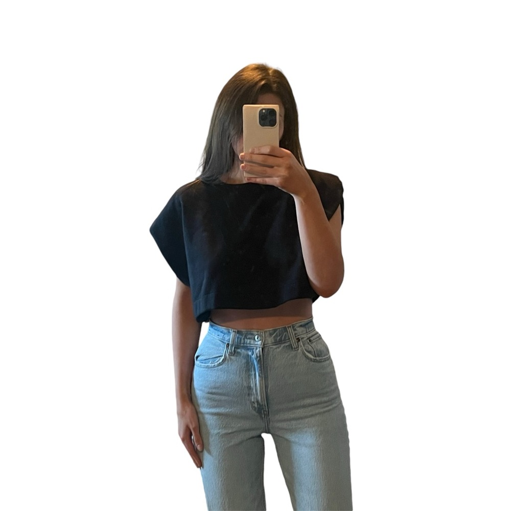 Zara Black Crop Top